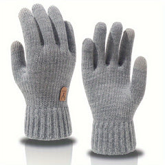Winter Fleece Lined Touch Screen Gloves Anti-Slip Full Finger