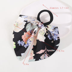 4pcs Women's Streamer Elastic Hair Rope Hair Accessories