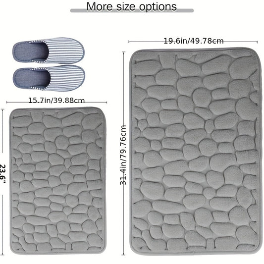 Soft Memory Foam Bath Rug with Rapid Water Absorption