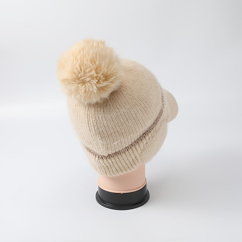 Winter Thick Hat Windproof Ear Protection Knitted Hat Beanie Hat