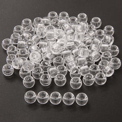 20pcs Clear Resin Hair Rings Metal Hair Clips for Braiding Dreadlock Rings