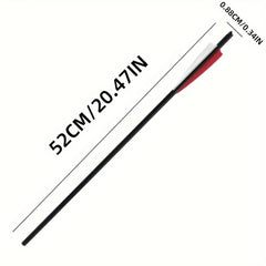 12pcs 20 inch Carbon Fiber Shield Feather Bowfishing Accessory