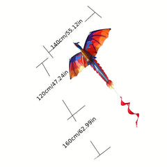 Dragon Kite 139 X 119 Easy To Fly For Easter Gift