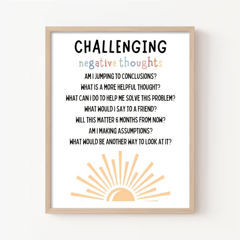 School Counselor Office Decor Growth Mindset Poster Anxiety Relief