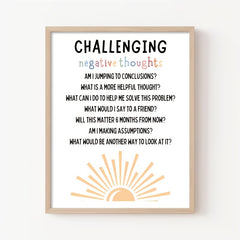 School Counselor Office Decor Growth Mindset Poster Anxiety Relief