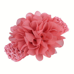 9pcs Floral Hollow Elastic Headbands for Baby Girls