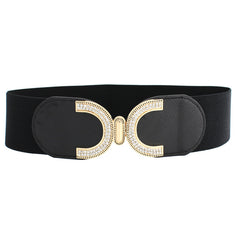 Rhinestone Buckle Corset Belt - Stylish Dress and Jean Accessory
