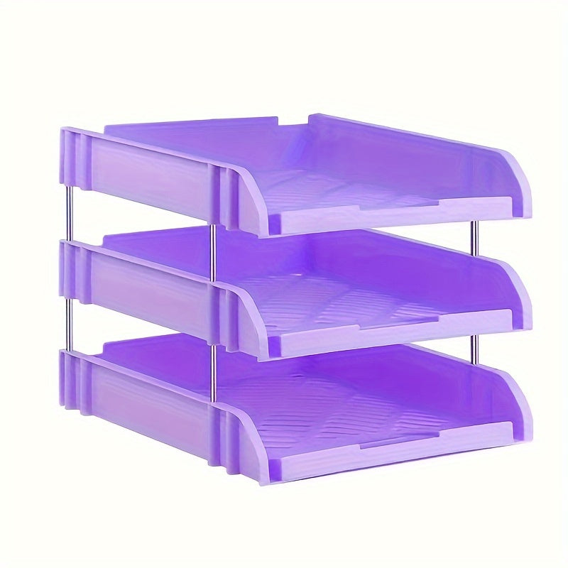 Office Desktop File Tray Rack, Data Arrangement Storage Basket