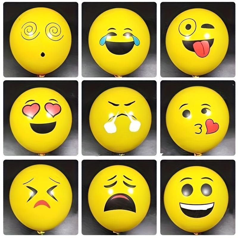 10pcs Funny Expression Cartoon Balloon 30-48cm 2.8G Decoration Toys