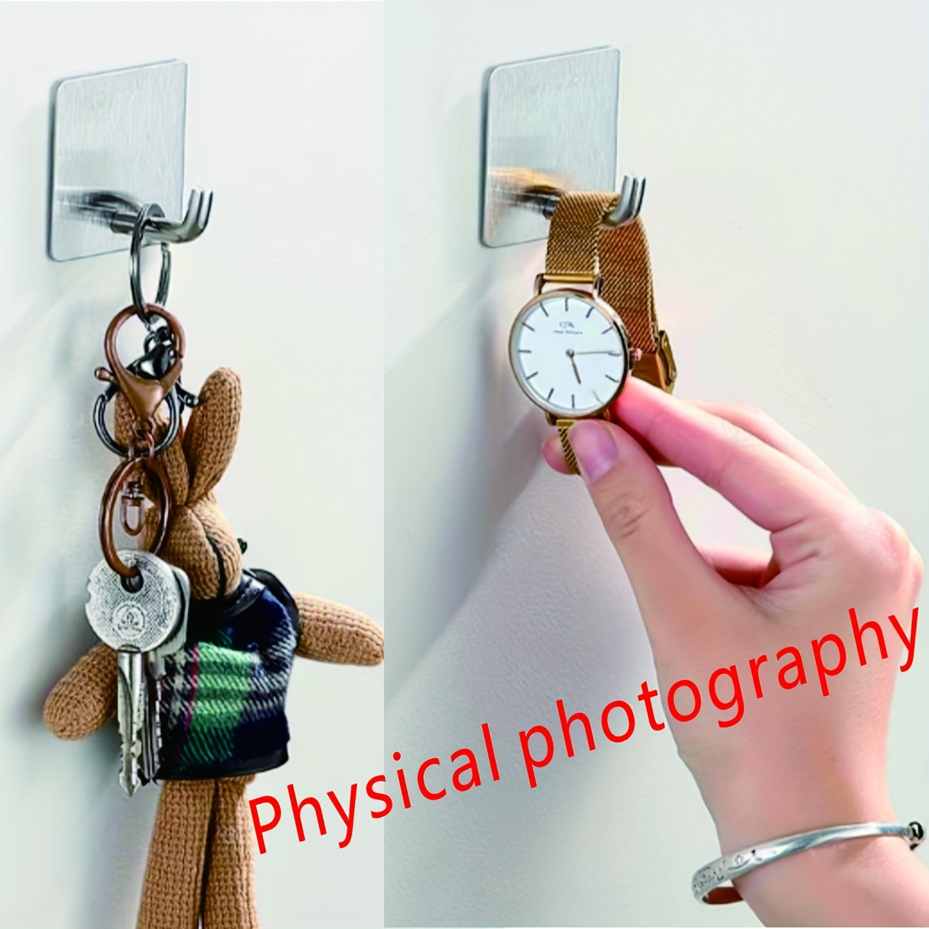 Waterproof Stainless Steel Robe Hook Self Adhesive Bathroom Accessory