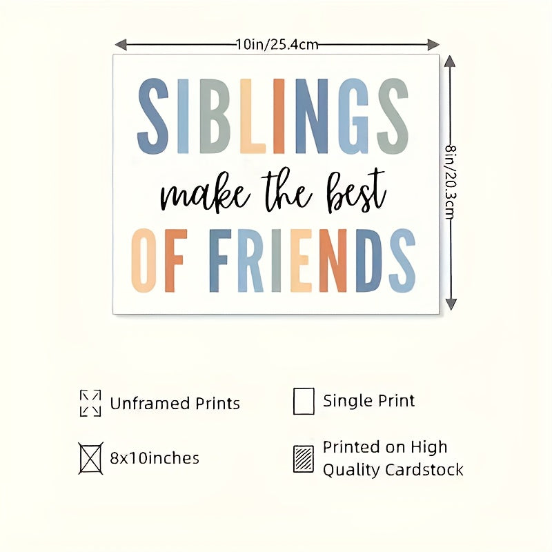 Siblings Make Friends Kindergarten Wall Art Classroom Decor Roof Decor