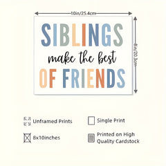 Siblings Make Friends Kindergarten Wall Art Classroom Decor Roof Decor