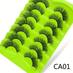 Wispy False Eyelashes Natural Look Faux Mink Fluffy Cat Eye Lashes 3D 15mm