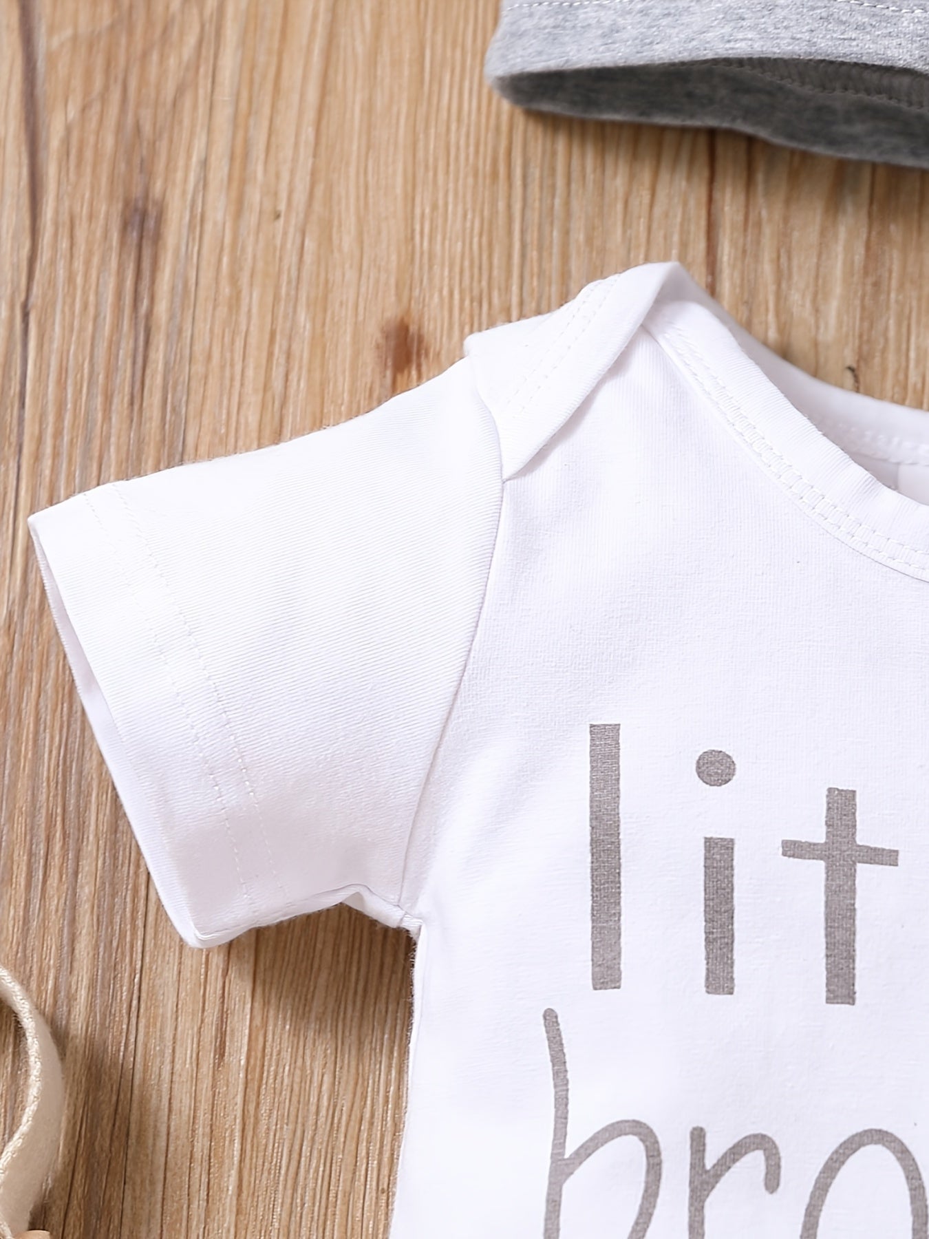 Baby Boys LITTLE BROTHER Short Sleeve Bodysuit Set