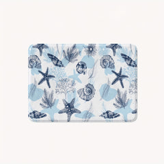 Stylish Non Slip Bathroom Mat Starfish Print Absorbent Anti Skid Floor Pad