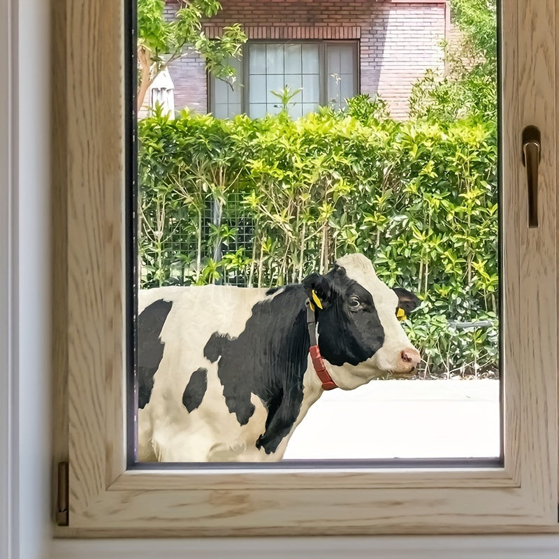 Animal Cow Glass Wall Sticker for Home Decor