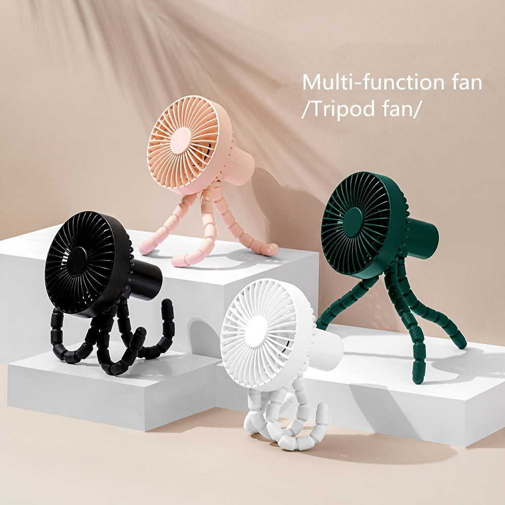 Stroller Fans Clip on Fans Rechargeable Handheld Personal Portable Fans