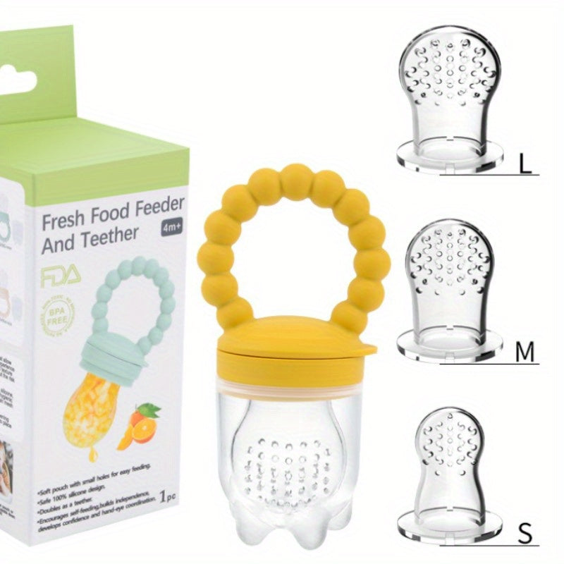 4pcs Baby Fruit Feeder Pacifier Fresh Food Supplement Toy