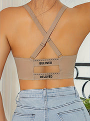 Wireless Breathable Push Up Bra Cut Out Lingerie