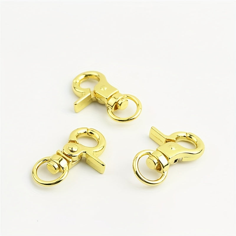 10Pcs 8mm Metal Buckle Lobster Clasps Swivel Trigger Clip Snap Hooks