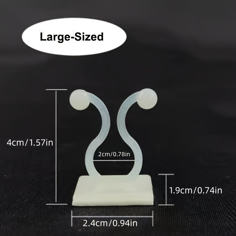 100pcs Plant Climbing Wall Clip Self-Adhesive Hooks