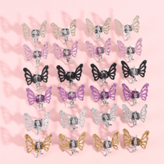 Y2K Mini Hair Claw Glitter Sequin Hair Claw Clip for Side Hair Sweet Hair Claw