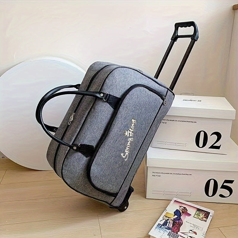 Large Rolling Duffel Bag Collapsible Travel Storage with Wheels