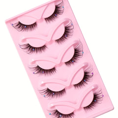 Sexy Doll Style False Eyelashes C Curling Faux Pearl Decorative False Eyelashes