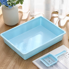 Open Type Cat Litter Basin for Easy Cleaning