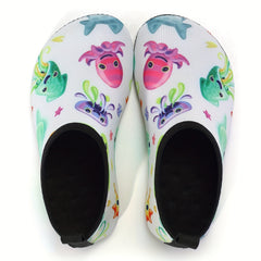 Octopus Print Water Shoes Lightweight Swim Shoes for Summer Fun