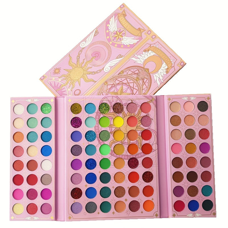 96 Colors Retro Eyeshadow Palette Pearly Matte Finish Magic Card Makeup Gift