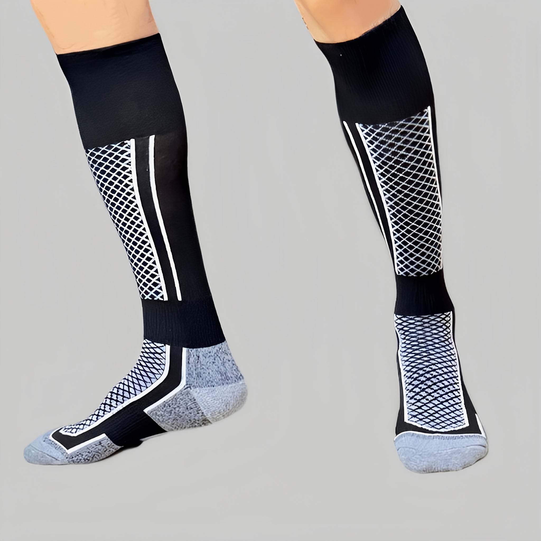 Winter Warm Ski Socks Thermal Cotton Blend for Teenagers Thicken Heated Crew
