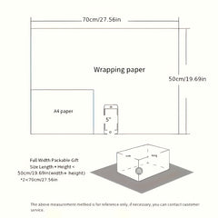 7pcs Christmas Wrapping Paper Flower Gift Bouquet Packaging