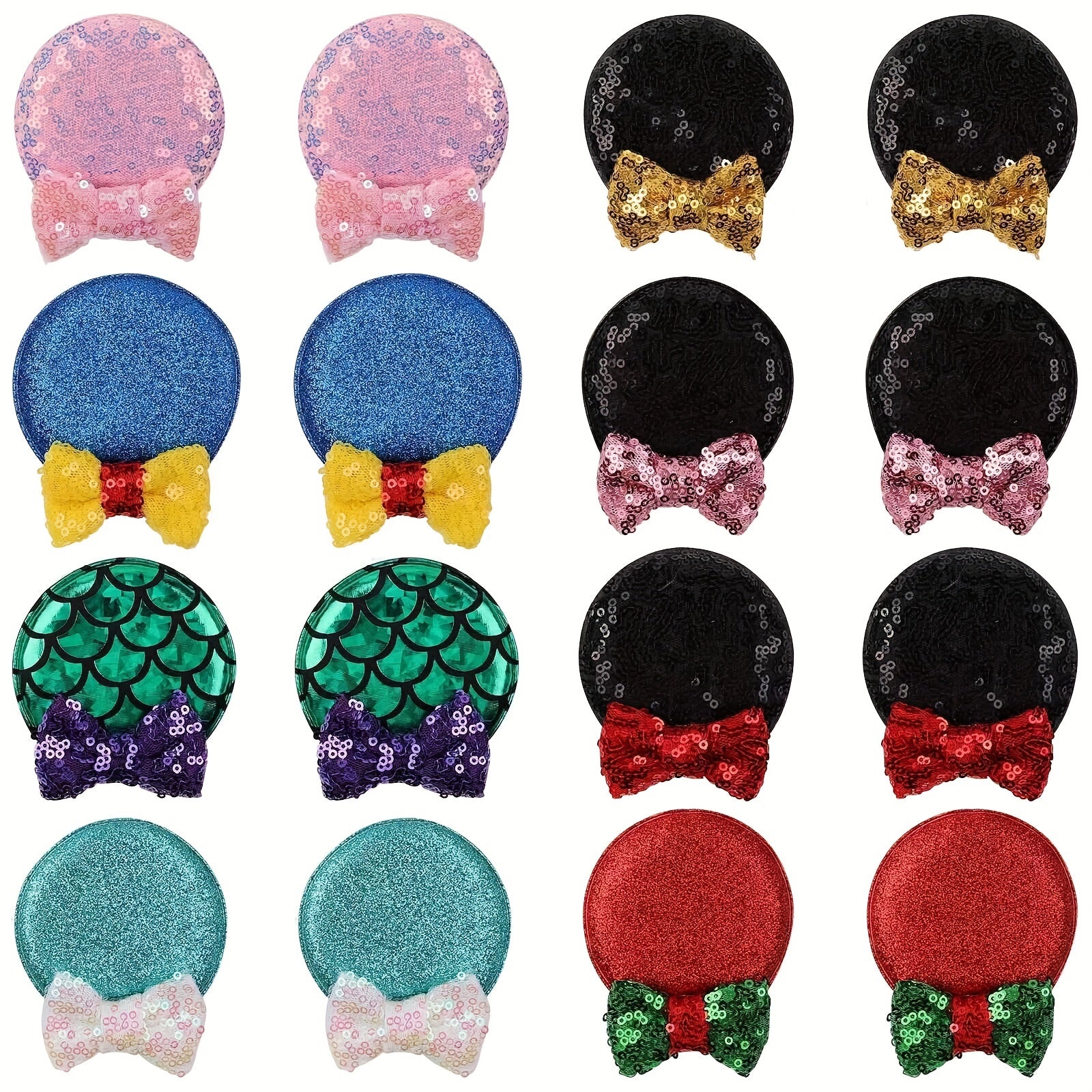 Sequin Mouse Ear Hair Clip for Toddler and Child