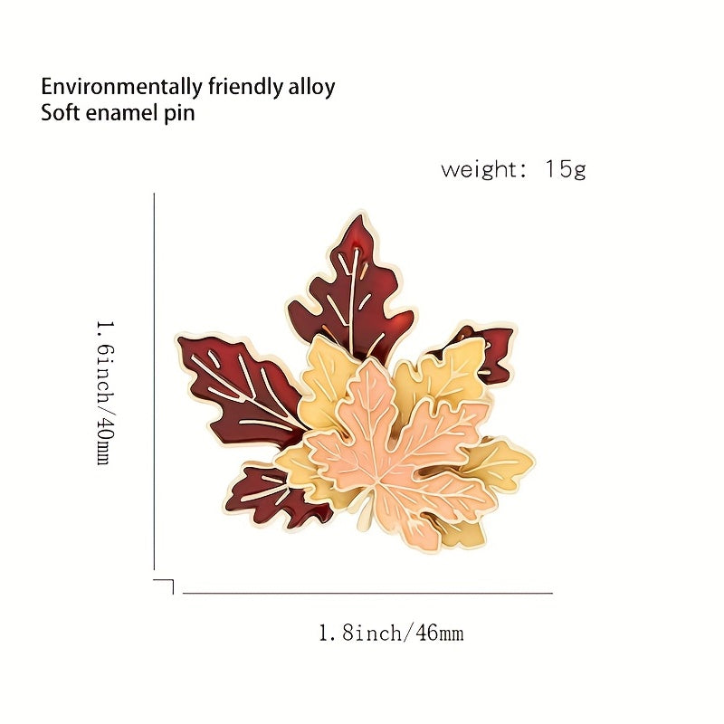 Retro Maple Leaf Shape Ornament for Men