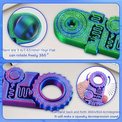 3D Printed Gear Ball - Functional Ornament - Birthday Gift