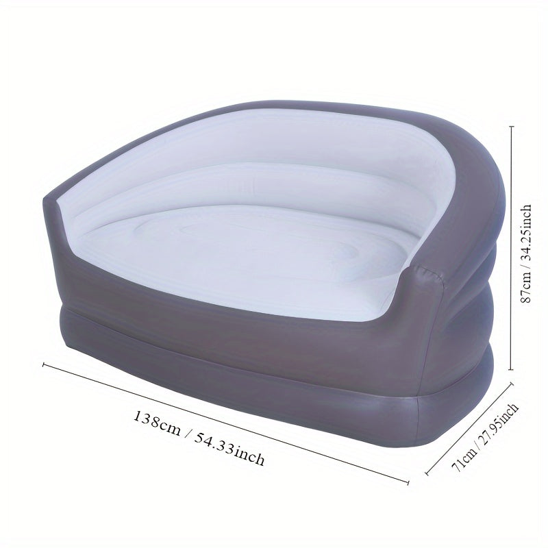 Inflatable Couch Air Sofa with Flocked Surface for Camping