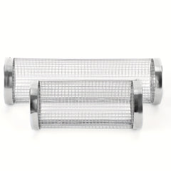 Stainless Steel Rolling Grill Basket for Vegetables and Fish