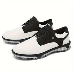 Men's Detachable 9 Spikes Golf Shoes Non Slip Lace Up Sneakers