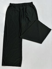  Wide Leg Trousers High Rise Elastic Waist