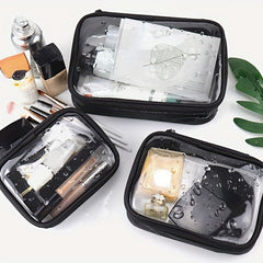 Waterproof Transparent Cosmetic Bag Women Make Up Case Travel Zipper