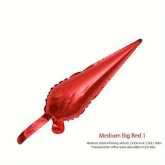 24pcs 66 04cm Explosive Star Foil Balloon Water Drop Cone Balloon