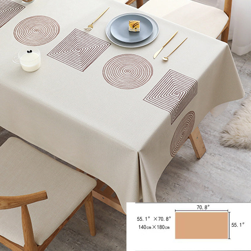 Nordic Style PVC Table Cover Waterproof Scald-proof Tablecloth