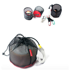 5pcs Red Travel Storage Bag Set Cosmetic Mesh Bag