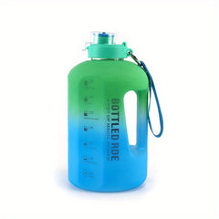 2200ml Heavy Duty Water Bottle With Time Marker, Portable Water Jug