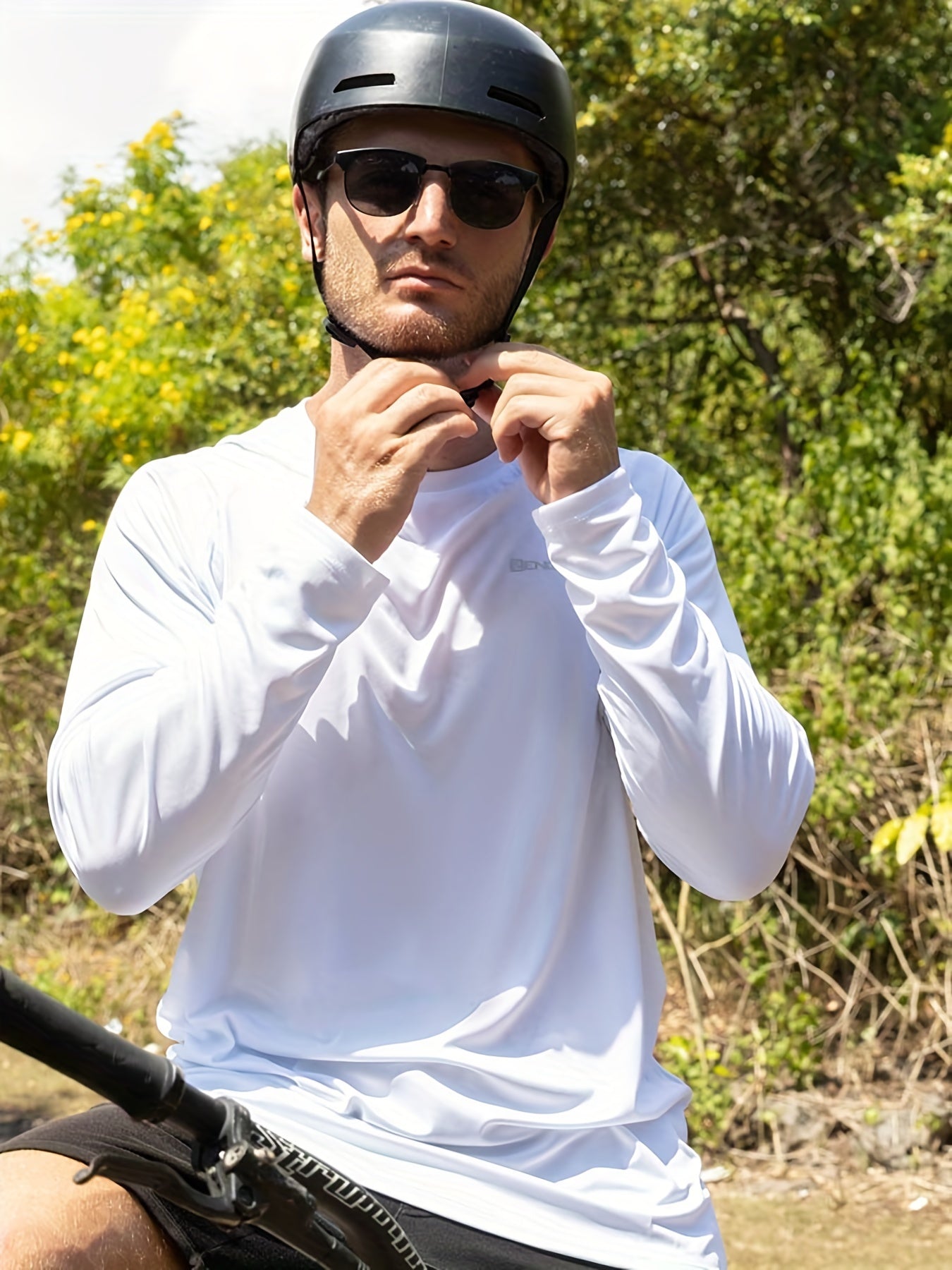 3 Pcs Men's UPF 50 Sun Protection T shirts Long Sleeve Quick Dry Tops