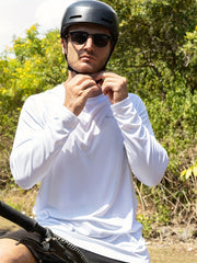 3 Pcs Men's UPF 50 Sun Protection T shirts Long Sleeve Quick Dry Tops