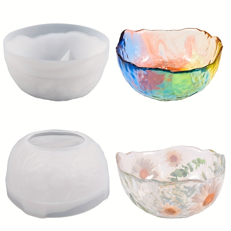 Storage Silicone Mold Rolling Tray Molds Epoxy Resin Casting Irregular Bowl Mold