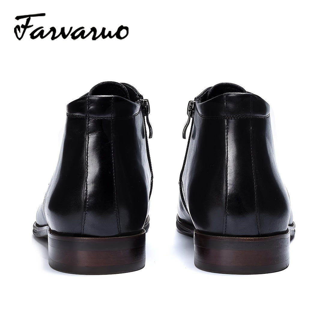 FARVARWO Men's Leather Chukka Boots