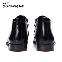 FARVARWO Men's Leather Chukka Boots